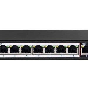 D-Link 10-Port Gigabit DES-F1010P-E PoE Switch with 8 Long Reach 250M PoE Ports and 2 Uplink Ports