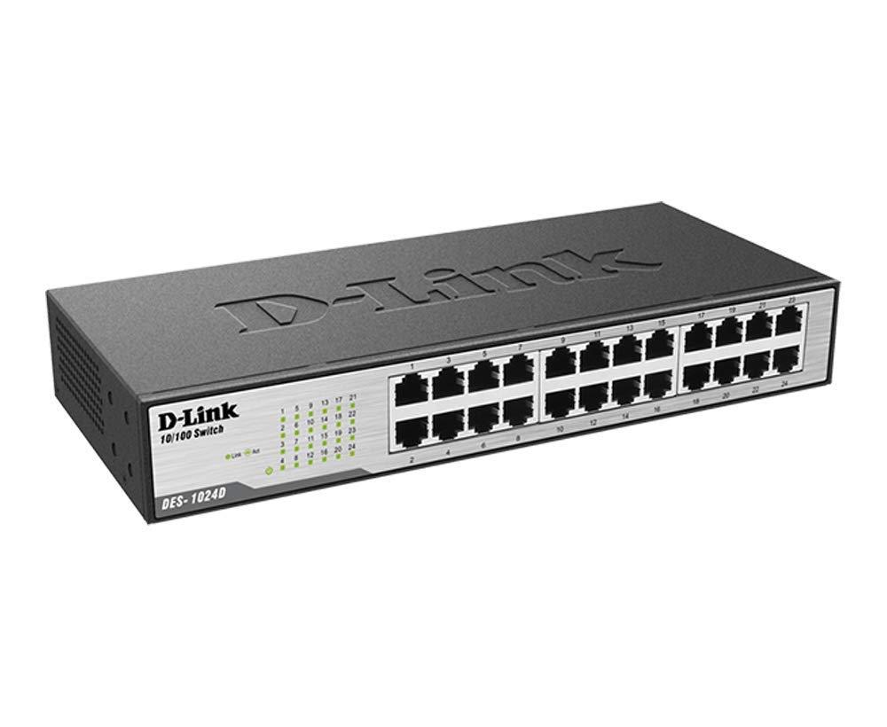 D-Link DES-1024D 24-Port Fast Ethernet Unmanaged Switch - Image 2
