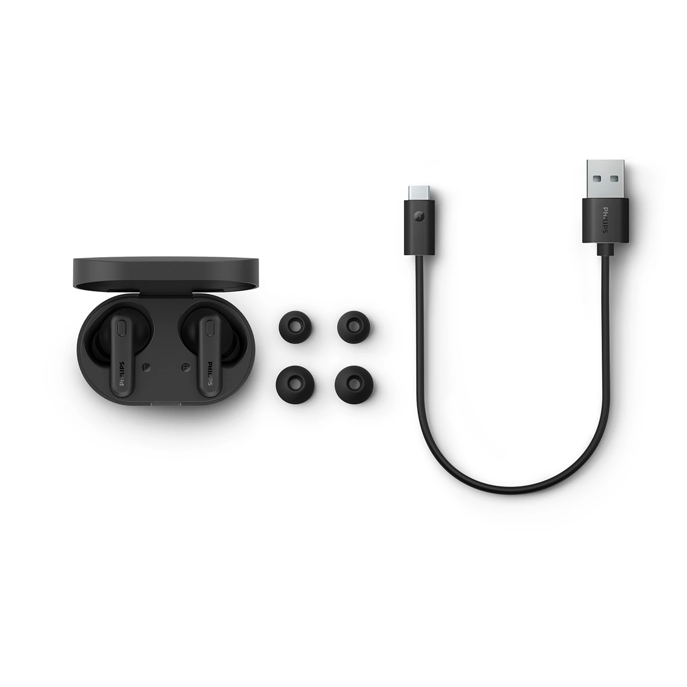 Philips TAT1108BK/00 True Wireless Earbuds, in-Ear Active Noise Cancelling Bluetooth v5.3 Earphones - Image 5