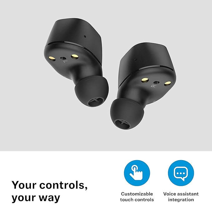 Sennheiser CX True Wireless Earbuds,Bass Boost, Touch Control, 27H Battery, IPX4 (Black) - Image 2