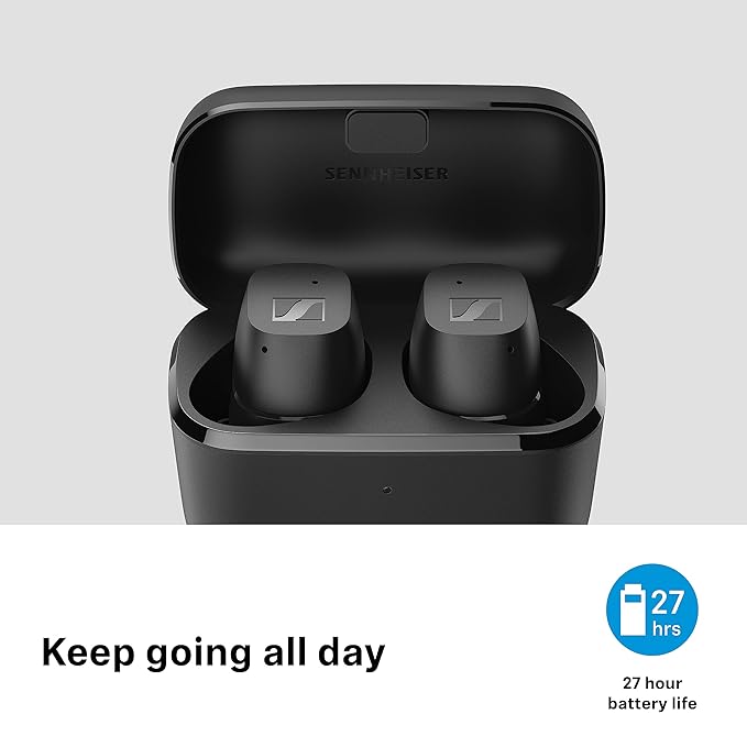 Sennheiser CX True Wireless Earbuds,Bass Boost, Touch Control, 27H Battery, IPX4 (Black) - Image 3