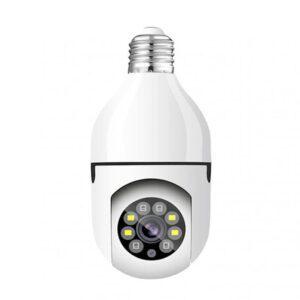 Wifi Camera | 3MP Indoor Bulb Camera Indoor 360° Smart Home Security Camera | Light Vision 24x7 Continuous Recording with Motion Sensor