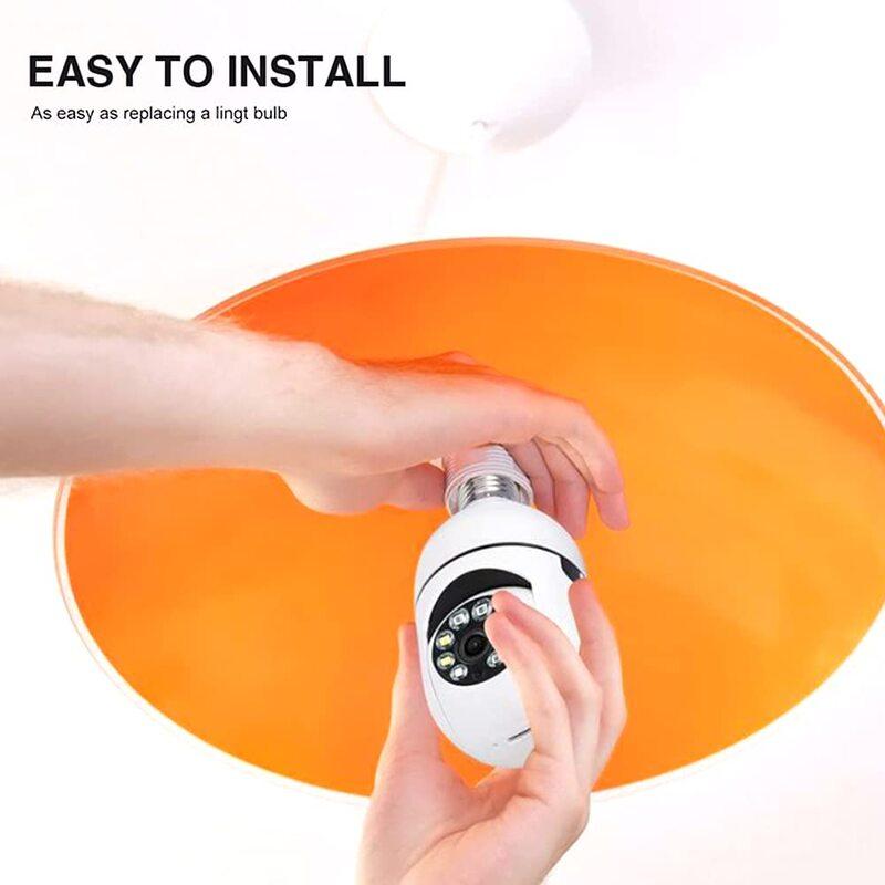 Wifi Camera | 3MP Indoor Bulb Camera Indoor 360° Smart Home Security Camera | Light Vision 24x7 Continuous Recording with Motion Sensor - Image 2
