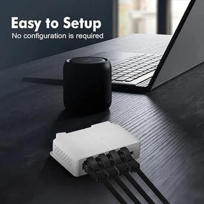 Poe Extender 1 in 3 Out | PoE Powered Passthrough Switch Extend Wall and Din-Rail Mount (Indoor) - Image 5