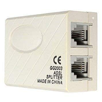 ADSL/VDSL/APDT RJ11 Splitter for Landline Phone & Broadband Modem Dual Port Filter Adapter (6P2C) - Image 4