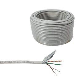 Cat 6 Cable, UTP Cable Cat 6 Cable, UTP Cable | LAN Cable, Network Cable | Ethernet Cable RJ45 Cable LAN Wire with High Speed connectivity| 4 Pair Separator Design|Solid Bare Copper Conductor - 100M