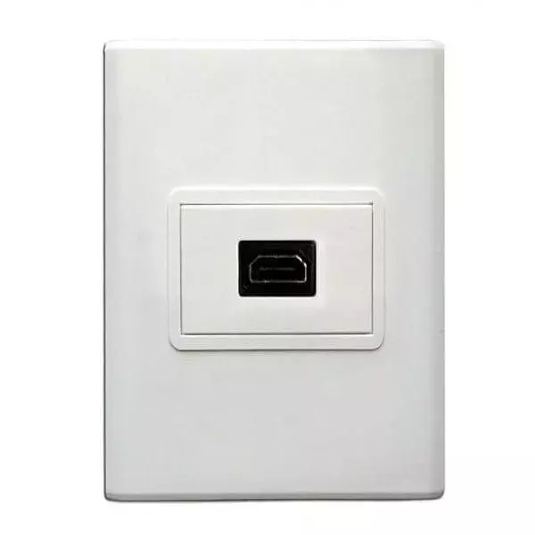 Face Plate, Single/Dual Port Wall Mount Network Socket for RJ45 Ethernet, LAN, and Data Cabling - Image 3
