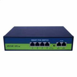 PoE Fast Ethernet Switch ,802.3Af/At Poe+ 100Mbps, Built-In Power, Extend To 250Meter,Unmanaged Metal Plug And Play
