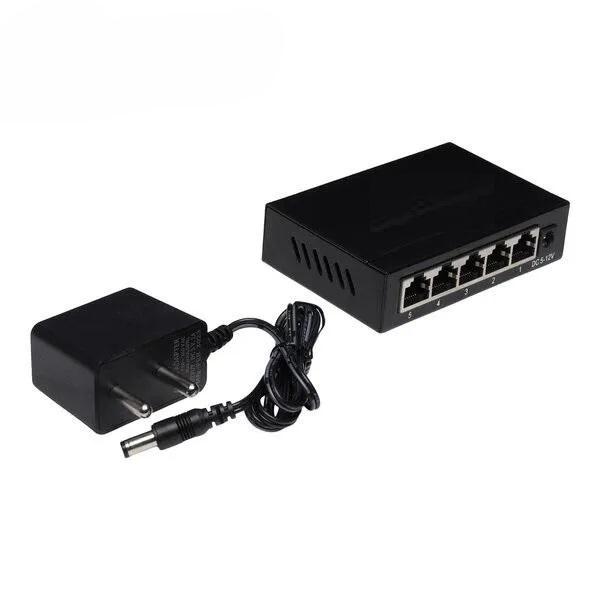 Gigabit Ethernet Network Switch | 5/8-Port 10/100Mbps | Metal Body, RJ45 Ports, Plug & Play, Compact Design for Seamless Connectivity - Image 3