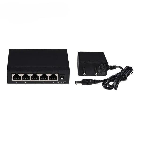 Gigabit Ethernet Network Switch | 5/8-Port 10/100Mbps | Metal Body, RJ45 Ports, Plug & Play, Compact Design for Seamless Connectivity - Image 2