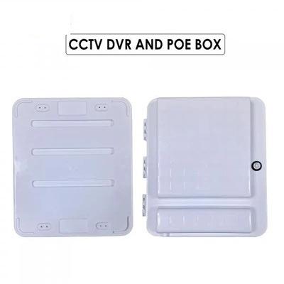 DVR/Server/Network Waterproof Cabinet PVC Box/Rack for CCTV DVR/NVR/POE Switch with Power Socket