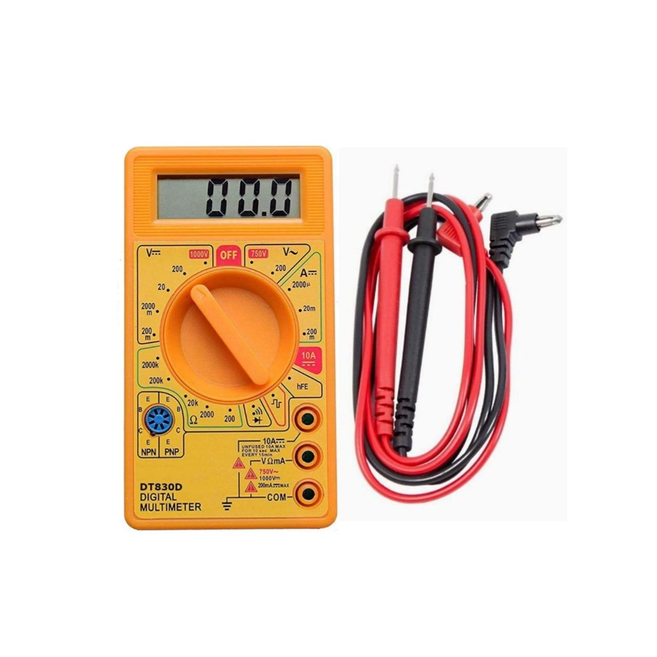 Digital Basic Multimeter , AC DC Measuring voltage tester, digital tester. Basic Digital Automatic Multimeter with Buzzer - Image 2