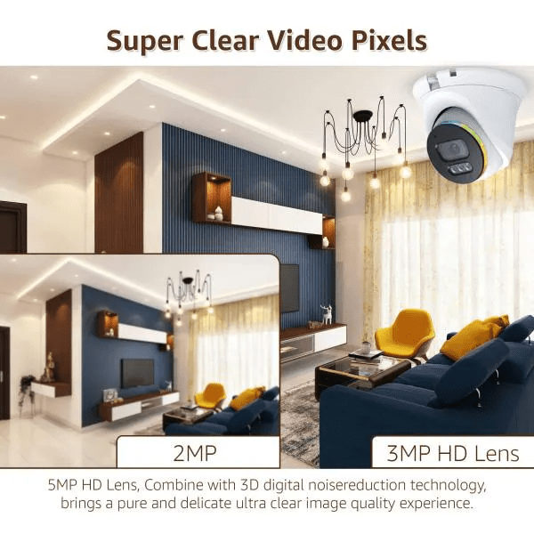 Dome Camera IP Camera (Indoor) | Smart Dome Camera,Motion Detection, Rotating, Viewing via Mobile App, Low Illumination CMOS Image Sensor - Image 3