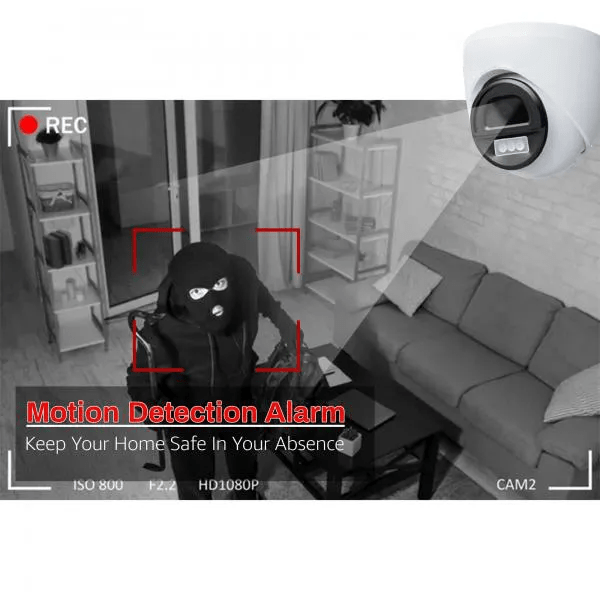 Dome Camera IP Camera (Indoor) | Smart Dome Camera,Motion Detection, Rotating, Viewing via Mobile App, Low Illumination CMOS Image Sensor - Image 4