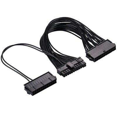 Dual PSU Power Supply 24-Pin Extension Cable for ATX Motherboard 24-pin to 24 (20+4) pin - Image 5