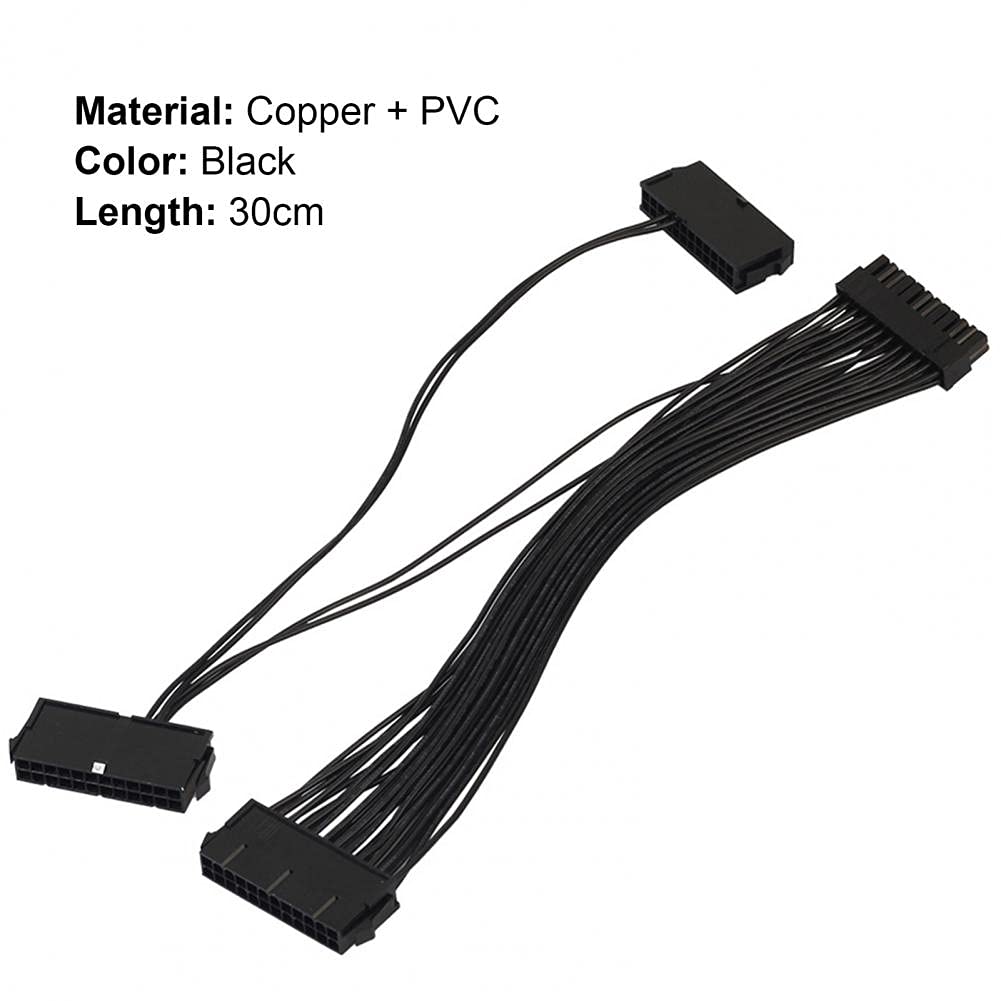 Dual PSU Power Supply 24-Pin Extension Cable for ATX Motherboard 24-pin to 24 (20+4) pin - Image 3
