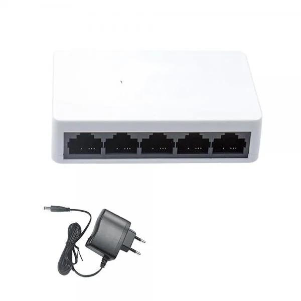 Fast Ethernet Network Switch | 5/8-Port 10/100Mbps | RJ45 Ports, Metal Body ,Plug & Play - Image 3