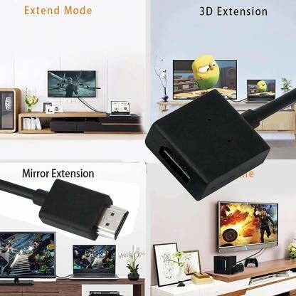 HDMI Male to Female Extension Cable HDMI Extender for Google Chrome Cast, fire tv Stick, LCD/LED , Xbox, PS3/PS4 - Image 3