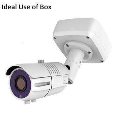 PVC Square Junction Boxes for CCTV Security Cameras (White) - Image 2