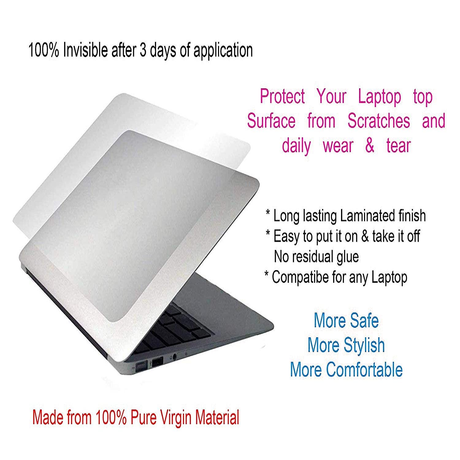 Laptop Screen Guard 3 in 1 , Keyboard Protector and Laptop Skin for (15.6-14.6 )Inch (39.6-44.7)cm Laptops Accessories Combo Kit - Image 3