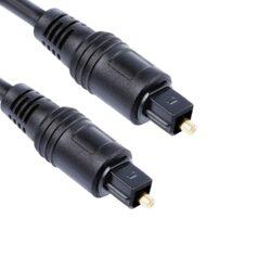 Optical Audio Cable Optical Audio Cable - Toslink Cable Fiber Optic Cable For Home Theater, Sound Bar, TV, PS4, Xbox, Playstation & More (1.5m)