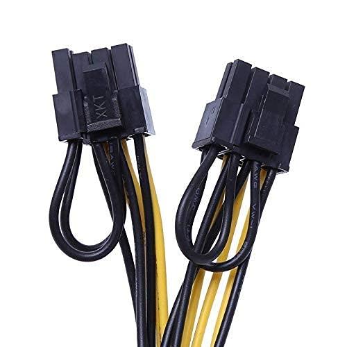 PCIe 8 Pin Male to 2x8Pin (6+2) Pin Male Adapter Power Cable for Graphics Video Card, CPU breakout board, CPU Mining Power Supply - Image 2