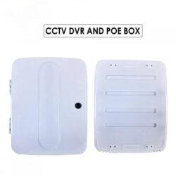 PVC DVRServerNetwork Waterproof Cabinet Box -5 PVC DVR/Server/Network | Waterproof | Cabinet Box / Rack for CCTV DVR/NVR/POE Switch with Power Socket, cheks Box (4+8 Ch)