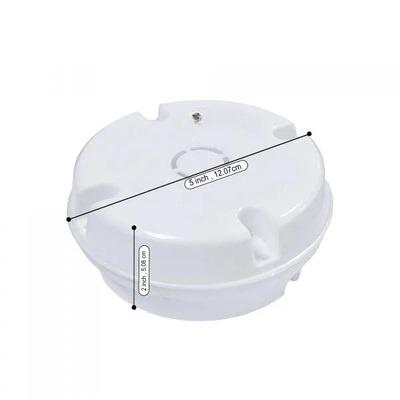 PVC Round Junction Box , Indoor/Outdoor with Nails , (5X5) For CCTV Cameras - Image 3