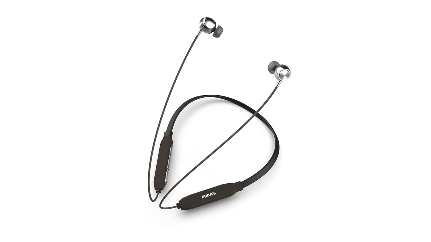 Philips Audio TAN1159BK/94 Bluetooth Wireless Neckband with Mic, Magnetic Earbuds, Bombastic Rich Bass - 10 mm Drivers, 10 Mins Charge - 12 Hrs Music, 30 Hrs Battery Life, IPX4 Water Resistant (Black) - Image 2