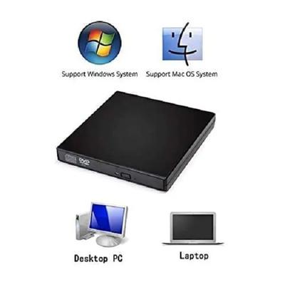 Portable Slim DVD Writer USB A & Type-C 3.0 | External CD/DVD Burner for Laptop & Desktop | Windows Compatible - Image 3