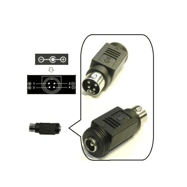 Power Adapter with Dvr 4pin Basic , Charger For Router, Set Top Box, DTH, CCTV Cameras ,LED Strip , Broadband , NVR (Black)-12V-5A Dvr 4P Basic - Image 2