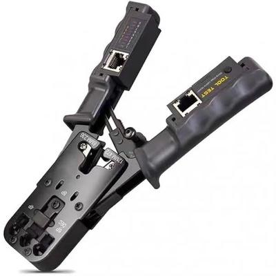 RJ45 Crimping Tool, Network Crimper Tool for 8P 6P 4P RJ-4, RJ-12 RJ-11 RJ-9 RJ-12 DEC | 6P6C Modular Plugs,Cat6 Cat5 Cat5e Stripping Cutting Crimping Network Cable Tester | All-in-One Crimp Pliers