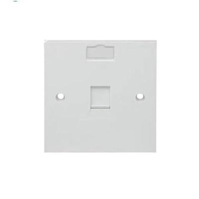 RJ45 Face Plate CAT5/CAT6 Socket for Network Wall Panel Mount (White) - Image 2