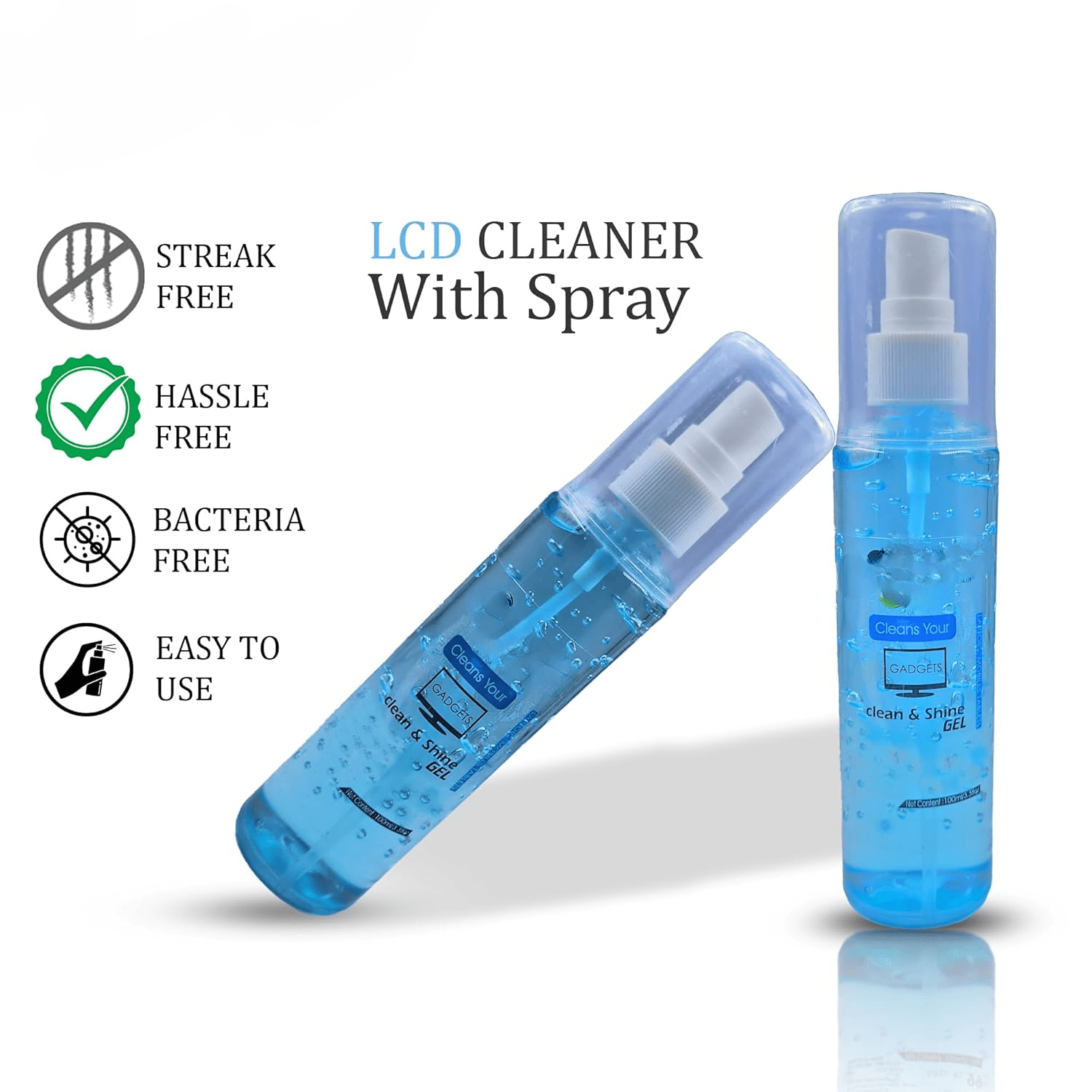Screen Cleaner Spray Bottle (100ml) -for LCD & LED TV, Monitor, Mobile, Laptop, Tab, MacBook, Camera Lenses, Mica Sheets - Image 3