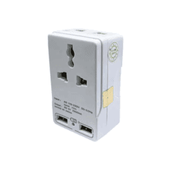Spike 2+2 Mulktipurpose Conversion Plug-1 Spike 2+2 Mulktipurpose Conversion Plug | 10 Amp Socket With USB port | Heavy Duty Multi Plug Extension Cord for Office, Home