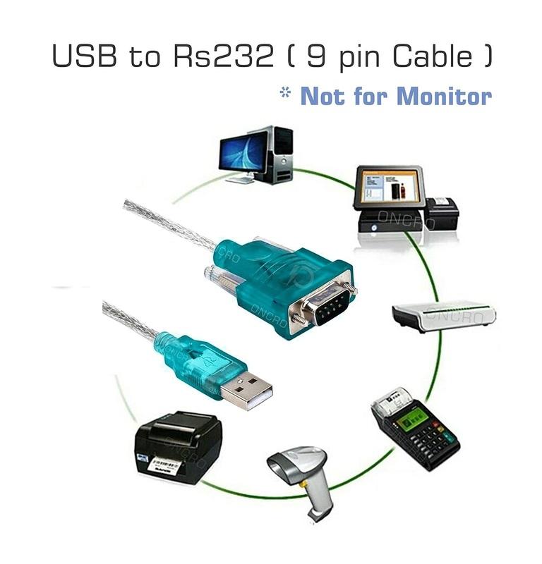 USB To Serial DB9 Male (9 Pin) RS232 Cable Adapter - Image 5