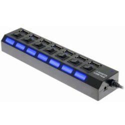 Usb Hub 7 Port with Individual Power Switches and Lights