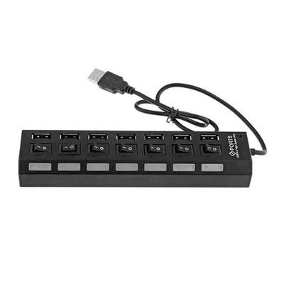 Usb Hub 7 Port with Individual Power Switches and Lights - Image 2