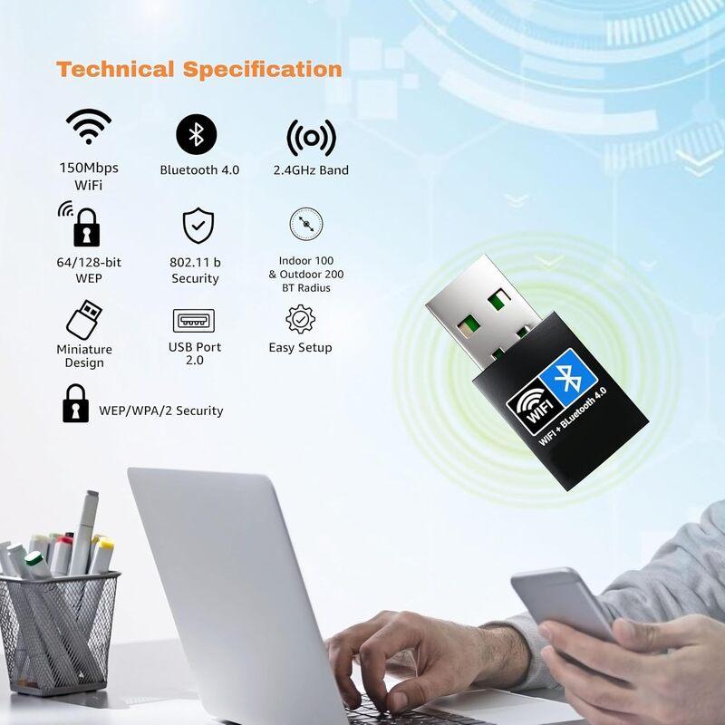 Usb Wifi Dongle 4 AC150 Mbps Adaptor Bluetooth 4.0 Dongle (Wifi+Bluetooth) - Image 7