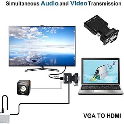 VGA (M) To HDMI (F) Converter With Audio for PC, Monitor HDTV Laptop, Projector - Image 5