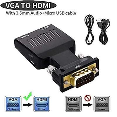 VGA (M) To HDMI (F) Converter With Audio for PC, Monitor HDTV Laptop, Projector - Image 3
