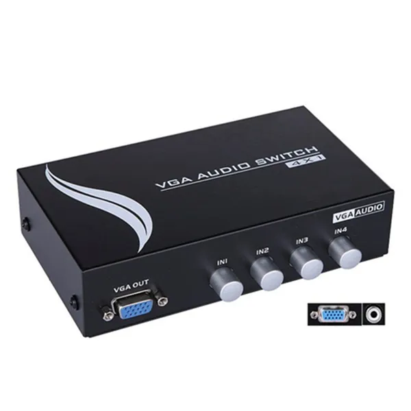 VGA Video Switch with Button for PS4, PC, TV, Projector, Monitor - Image 5