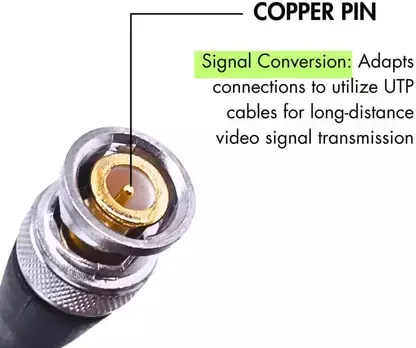 Video Balun (HD) Passive 8MP Transceiver Transmitter AHD/TVI/CVI/CVBS Cable Connectors for 720P/960P/1080P/3MP/5MP CCTV Security Cameras - Image 3