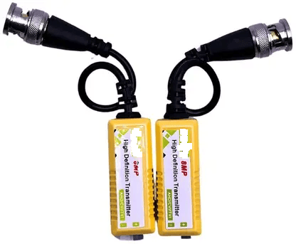 Video Balun (HD) Passive 8MP Transceiver Transmitter AHD/TVI/CVI/CVBS Cable Connectors for 720P/960P/1080P/3MP/5MP CCTV Security Cameras - Image 2
