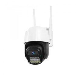 WiFi CCTV Camera | 3MP Outdoor PTZ Security Camera with OKAM App Support, WiFi + LAN Port, ONVIF Compatible, 12V Power Supply, Night Vision & Motion Detection