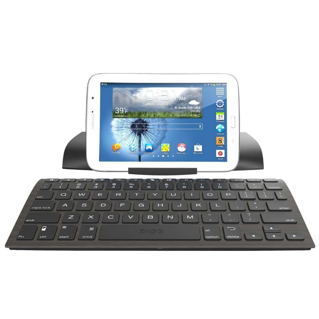 ZAGG keys Universal Wireless Bluetooth Keyboard with Stand – Compatible with iOS, Android & Windows Tablets and Smartphones – Ideal for Samsung, Apple, Lenovo, Huawei, OnePlus