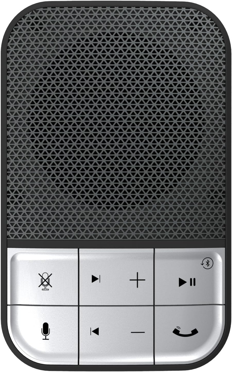 ZAGG Wireless Bluetooth Hands-Free Car Speakerphone with Noise Cancellation, Voice Control & Clip Mount – Portable In-Car Speaker for Calls & Music Playback (Black & Silver) - Image 3
