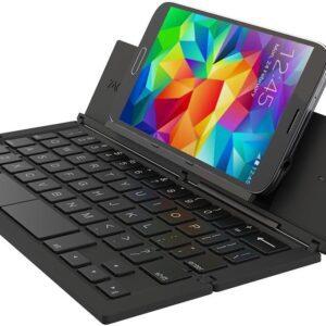 Zagg Pocket Wireless Handheld Tablet Keyboard Compatible with Desktop, Laptop, Mac