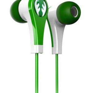 iFrogz (IF-ANE-DER) Wired Earbuds – Safe Volume Limiting, In-Ear Design, Tangle-Free Cable, Comfortable Fit for Kids and Adults – Green