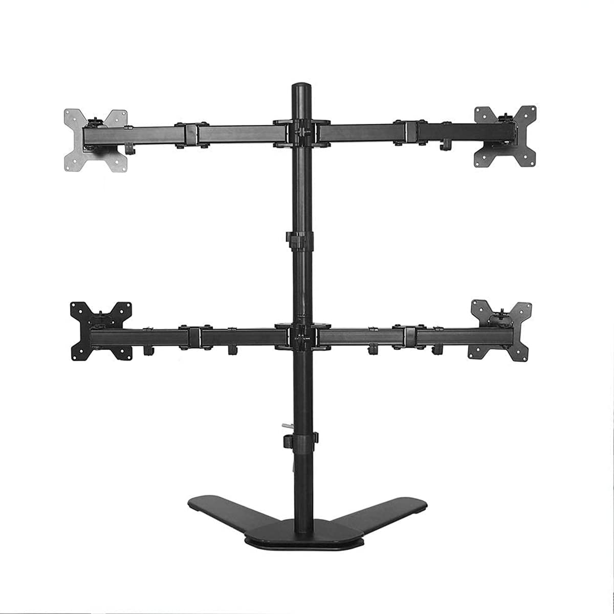 LED Monitor Stand 1x4 – Height Adjustable Free-Standing Mount with Tilt, Swivel & Rotate Arms for 14''–30'' (35.56 - 76.2)cm Screens - Image 6